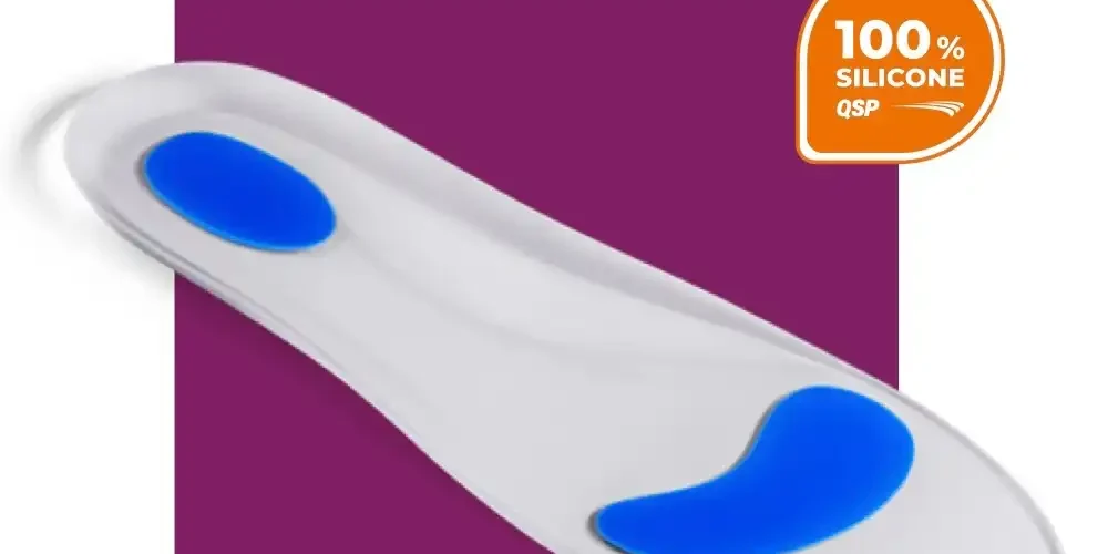 Insole with Bow and Blue Dot