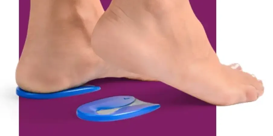 Low heel pad with Blue Silicone Protection